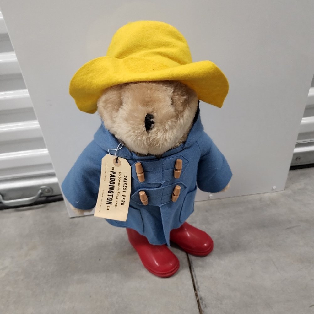 1977 Paddington Bear plush collectible